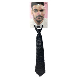 Cravate sequin NOIRE 