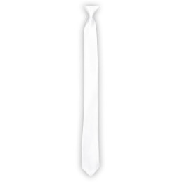 Cravate Shiny blanc (50 cm) 