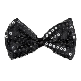 Noeud papillon Spangles noir 
