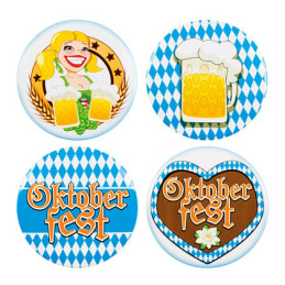 Set 4 Badges Oktoberfest 4...