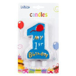 Bougie ''My 1st birthday''...