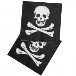 12 Serviettes papier Pirate...