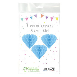 3 minis coeurs 8 cm...