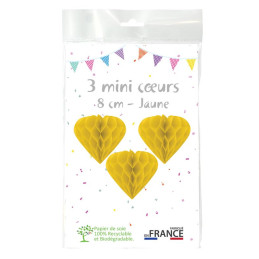 3 minis coeurs 8 cm...