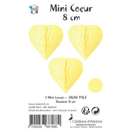 3 minis coeurs 8 cm...