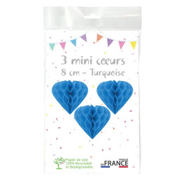 3 minis coeurs 8 cm...