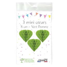 3 minis coeurs 8 cm...