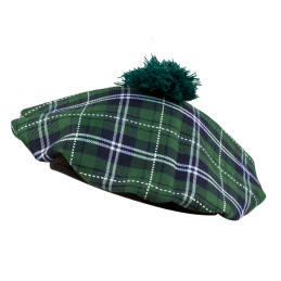 Béret ECOSSAIS Tartan vert 