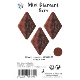 3 minis diamants 8 cm...