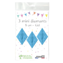3 minis diamants 8 cm...
