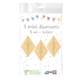 3 minis diamants 8 cm...