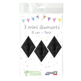 3 minis diamants 8 cm...