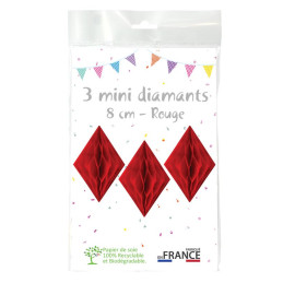 3 minis diamants 8 cm...