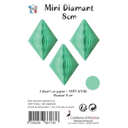 3 minis diamants 8 cm...