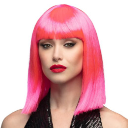 Perruque Dance rose neon 