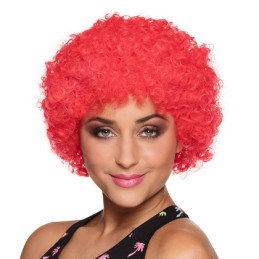 Perruque mixte Pop rouge 