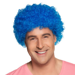 Perruque mixte Pop bleue 