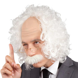 Perruque Savant Albert avec...