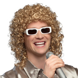 Perruque chanteur + lunettes 