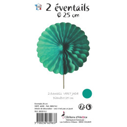 2 Eventails alvéolés25cm...