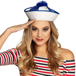 Béret de marin bleu/blanc 