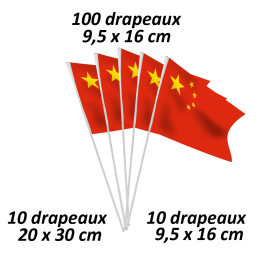 Sachet drapeaux nation Chine 