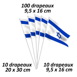Sachet drapeaux nation Israël 