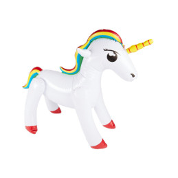 Licorne gonflable, Blanc,...