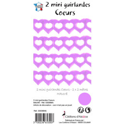 2 mini guirlandes coeurs 2...