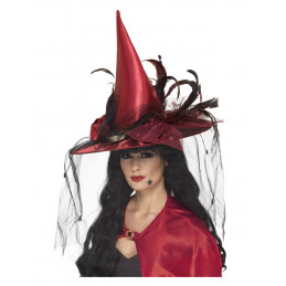 Chapeau sorcière, Rouge...