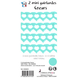 2 mini guirlandes coeurs 2...