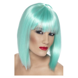 Perruque glam, turquoise...