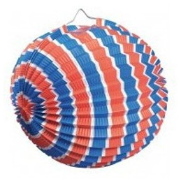 Lampion ballon 22cm tricolore 