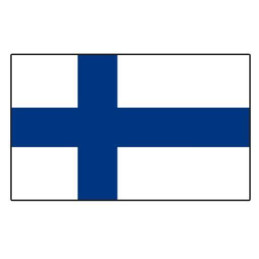 Sachet 100 drapeaux 9.5 x 16cm nation Finlande en papier