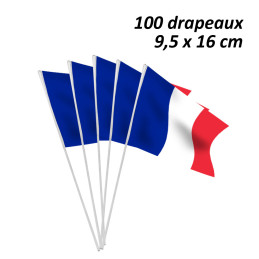 100 drapeaux FRANCE papier...