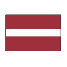 Sachet   10 drapeaux 9,5 x 16cm nation  Lettonie en papier