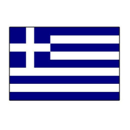 Sachet   10 drapeaux 20 x 30cm nation  Grèce en papier