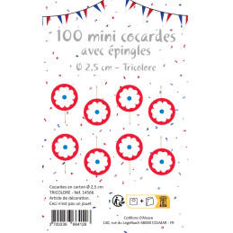 100 cocardes tricolores...