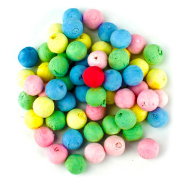 100 boules papier PASTEL 