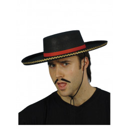 Chapeau espagnol, avec corde 