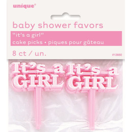 8 Pics rose pour gâteau...