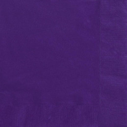 20 Serviettes 24x24 Violet...
