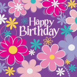 16 Serviettes 33x33 cm POP...