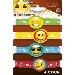 4 Bracelets stretchy EMOJI 