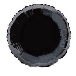 Ballon mylar 45 cm rond noir 