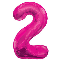 Ballon foil 87 cm FUSCHIA...