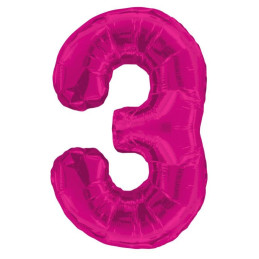 Ballon foil 87 cm FUSCHIA...