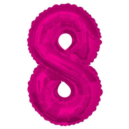 Ballon foil 87 cm FUSCHIA...