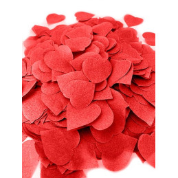 80g de confettis coeurs -...