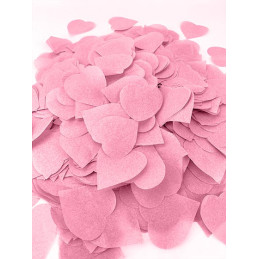 80g de confettis coeurs -...
